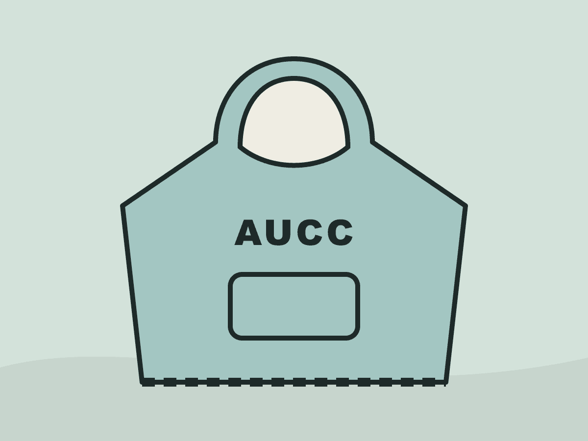 Illustration of an AUCC towel poncho